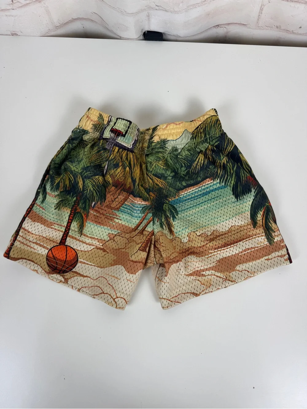 Overtime Paradise Palm Mesh Basketball Shorts Youth S Multicolor Beach Athletic